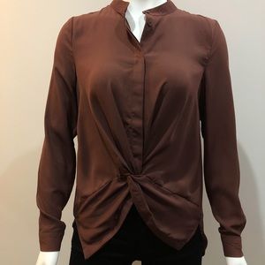 Ichi Front Knot Blouse